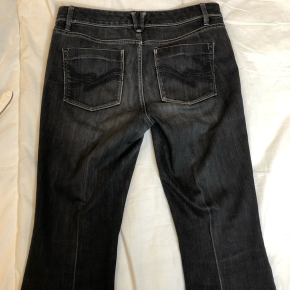 WHBM black Flare Denim Jeans size 8 - Picture 5 of 8